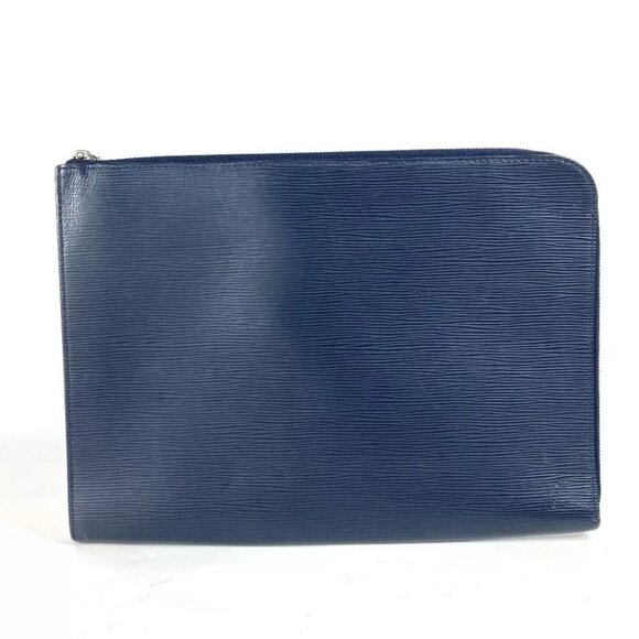 LOUIS VUITTON M64154 Epi Pochette Jules GM Bag Pouch Clutch bag Leather Navy - Picture 1 of 16